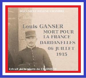 GUERRE 14.18 GANSER Louis 0